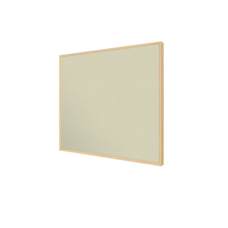 Ghent Bulletin Board, Fabric, 4 ft H x 5 ft W, Maple Modern Frame, Beige IMM45MPF90